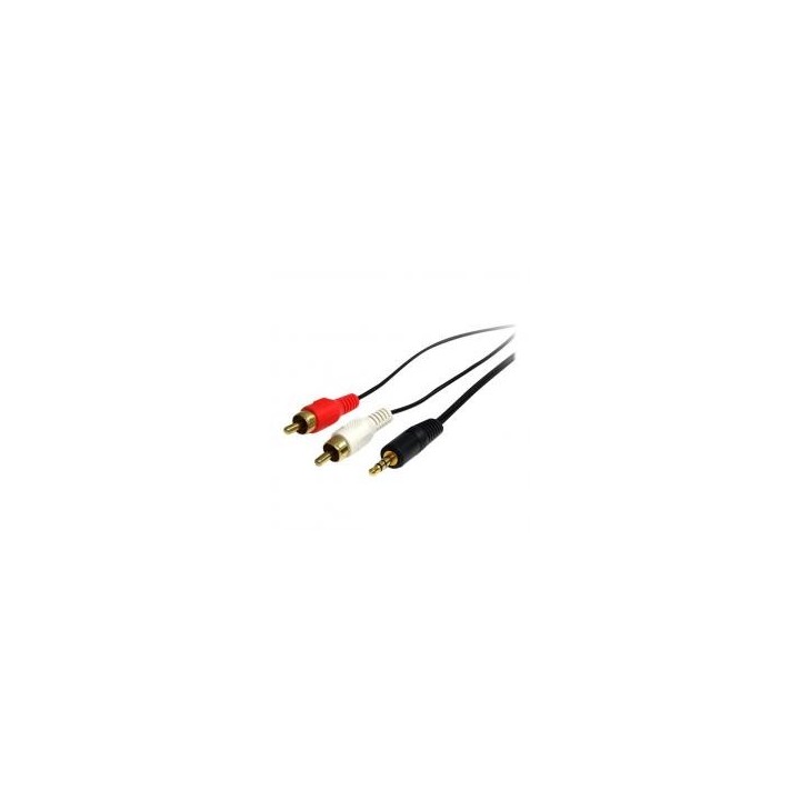startechcom cable mini jack a rca startech 0.92m    macho   macho    negro