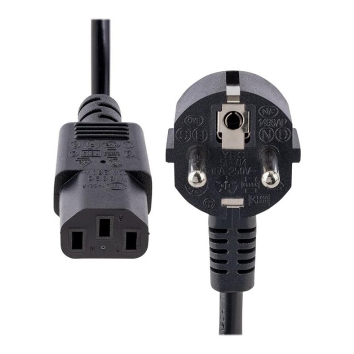startechcom cable schuko a c13 startech 1m    negro
