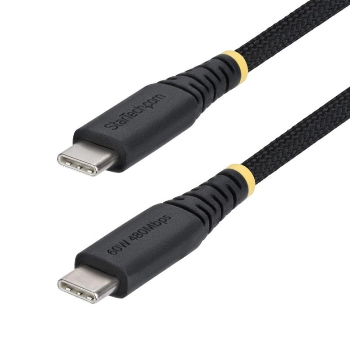 startechcom cable usb tipo c startech 0.3m    macho   macho    negro trenzado