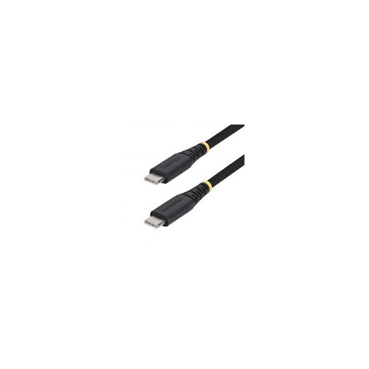startechcom cable usb tipo c startech 0.3m    macho   macho    negro trenzado