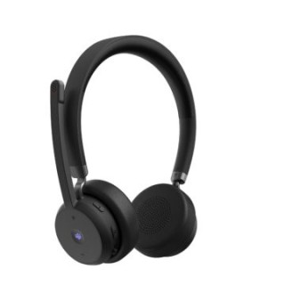 headset bluetooth lenovo wireless voip headset mic anc ms teams negro
