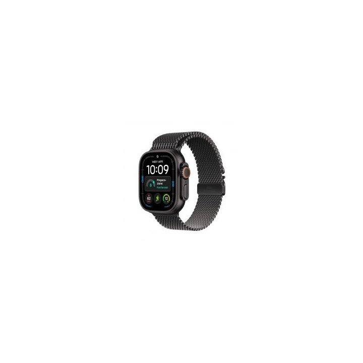 apple smartwatch apple watch u4 gps+cell 49mm black titanium milanese loop m