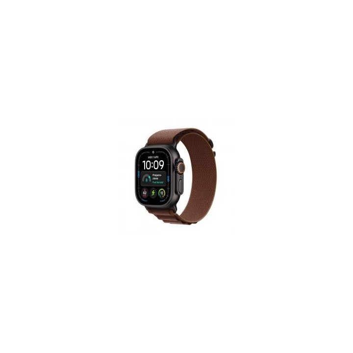 apple smartwatch apple watch u4 gps+cell 49mm black titanium case with burgundy alpine loop m