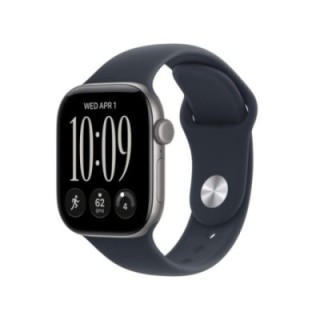 apple smartwatch apple watch s12 gps 42mm space grey aluminium case with navy blue sport band s   m