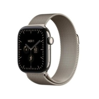 apple smartwatch apple watch s12 gps + cell 42mm natural titanium milanese loop