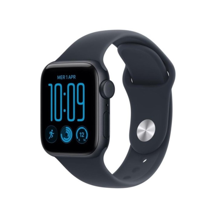 apple smartwatch apple watch se 3 gps + cell 40mm midnight aluminium case with navy blue sport band