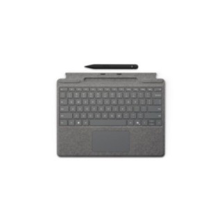 microsoft teclado microsoft surface type + pen para surface pro10 plata
