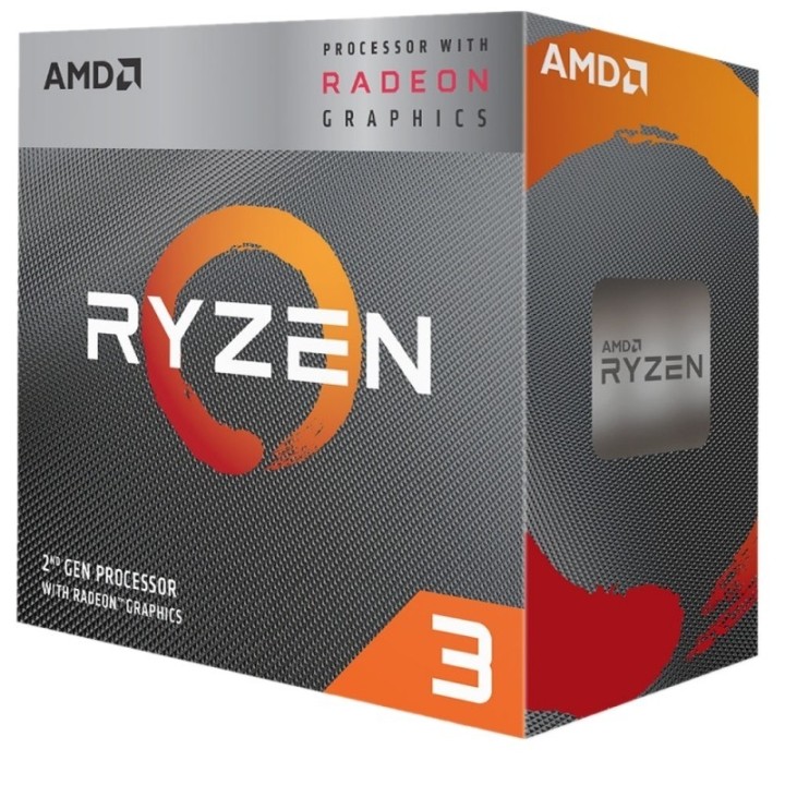 amd ryzen 3 3200g 3.6ghz 4m  4core  am4 box+disipa