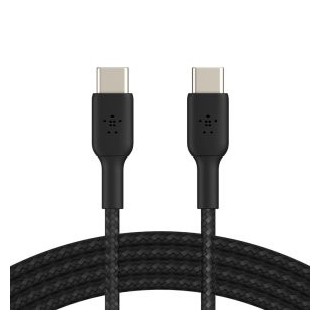 cable usb c a usb c 2m belkin cab004bt2mbk 60w boost charge  trenzado color negro