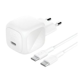 cargador usb pd belkin wca013kq1mwh 45w 1xusb c cable usb c 1m diseno compacto color blanco