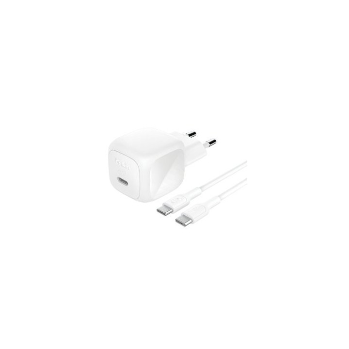 cargador usb pd belkin wca013kq1mwh 45w 1xusb c cable usb c 1m diseno compacto color blanco