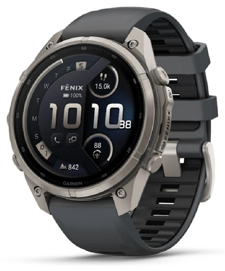smartwatch gamin fenix 9 pro 47mm amoled lte dark grey band