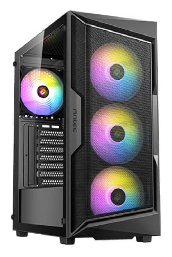 caja gaming antec ax61 elite midi tower. soporta placa atx, itx y micro atx sin fuente