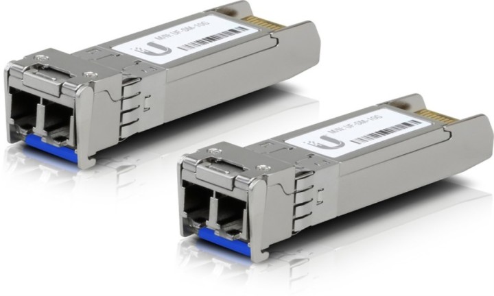 modulo sfp+ ubiquiti uacc om sm 10g d 2 ufiber transceiver sm 2pack
