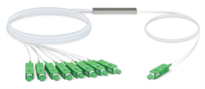 spliter fibra ubiquiti uf splitter 8 ufiber 1 8 sc/apc