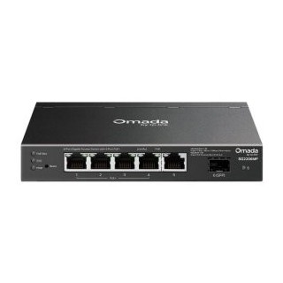 switch no gestionable tp link sg2206mp 6p 1x1gb 4x1gb poe+ 63w 1xsfp metalico negro