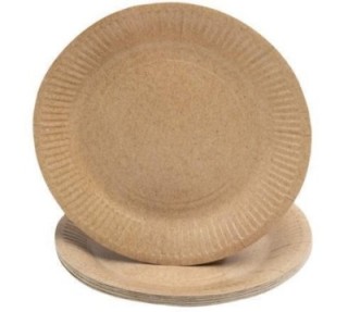 paq. 20 platos carton pronappe 23cm kraft