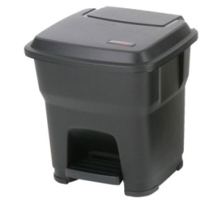 contened. vileda hera c/pedal 35l negro 137681