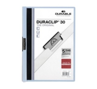 carp pinza durable duraclip 30h a4 azul cl