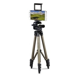 soporte smartphone hama 106 3d extendible 4 secciones aluminio color beige