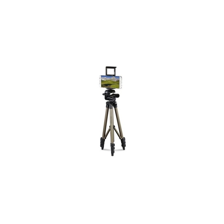 soporte smartphone hama 106 3d extendible 4 secciones aluminio color beige