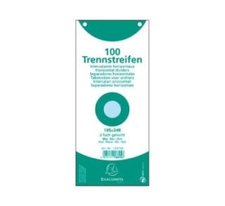 paq. 100 fichas sep. 105x240 exacompta azul