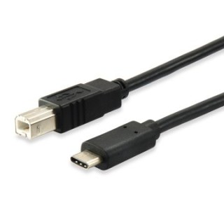 cable usb c a usb b 2.0 1m equip 12888207  carga 3a  velocidad 480mb/s