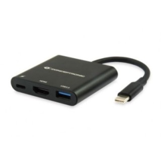 conceptronic adaptador conceptronic usb tipo c a hdmi   usb 3.0   usb tipo c