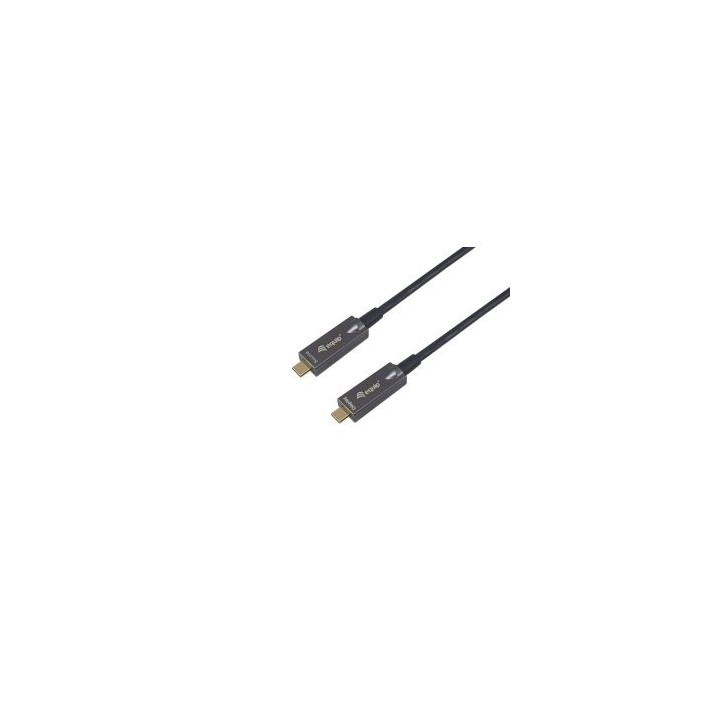 cable usb c a usb c equip 119469 15m activo optico 60w 8k 10gbps