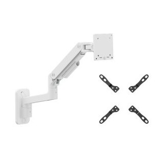 soporte de pared equip 650140 para 1 pantalla de 17" 49" blanco inclinable y giratorio 360o vesa