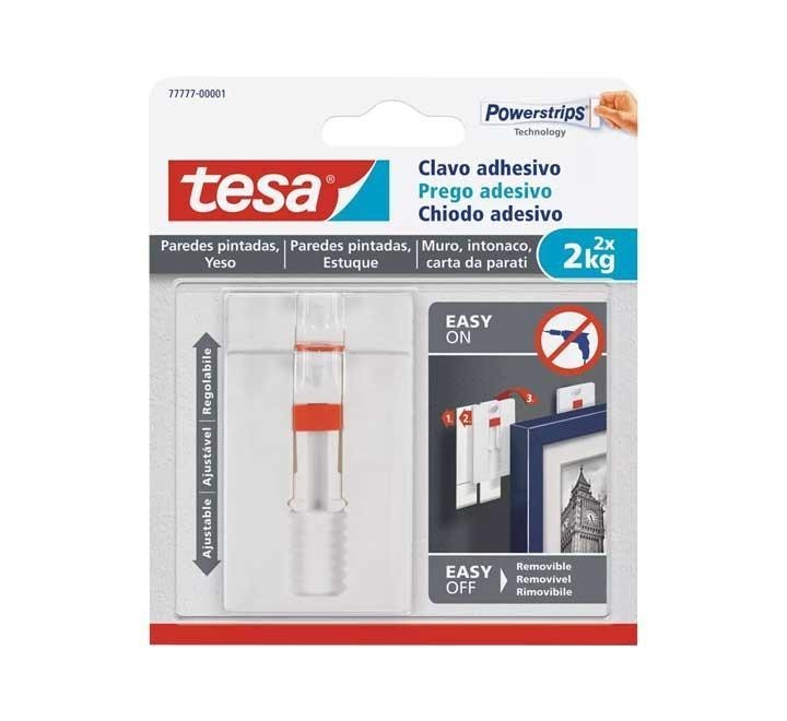 bl. 2 clavo adh. tesa 2kg paredes+yeso ajustable