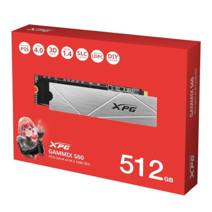 adata xpg ssd gammix s60 512gb pcie gen4 x4