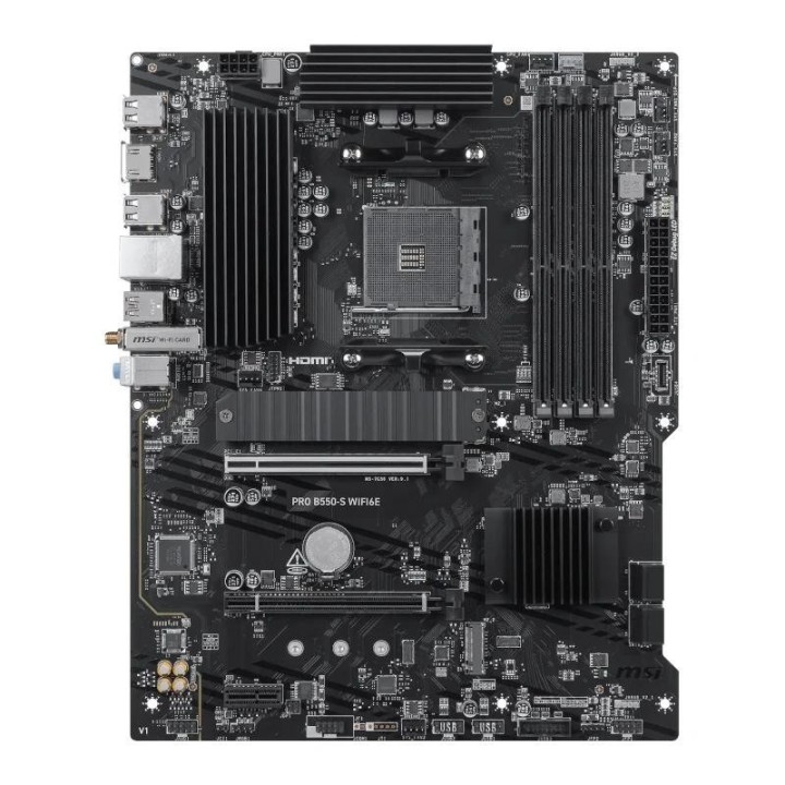 msi placa base pro b550 s wifi6e ddr4 am4