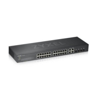zyxel switch 28 puertos zyxel smart managed serie gs 24 puertos gigabit ethernet + 4 puertos sfp