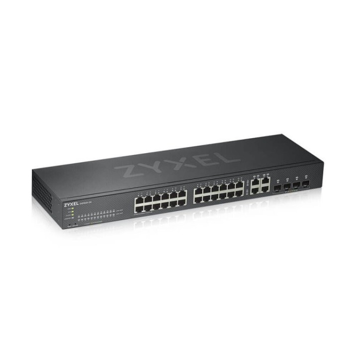 zyxel switch 28 puertos zyxel smart managed serie gs 24 puertos gigabit ethernet + 4 puertos sfp