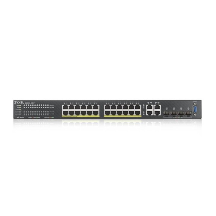 zyxel switch 28 puertos zyxel gs2220   28hp   eu0101f