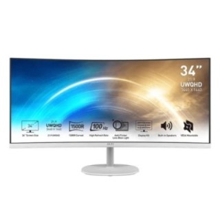 msi mp341cqw monitor34" uwqhd vga hdmi mm curv