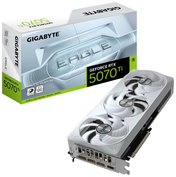 tarjeta gra?fica gigabyte rtx 5070ti eagle oc ice sff 16gb