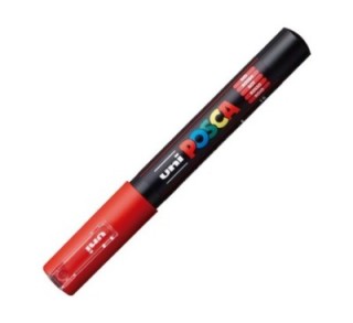 rotulador uni ball posca pc1m 0.7 rojo