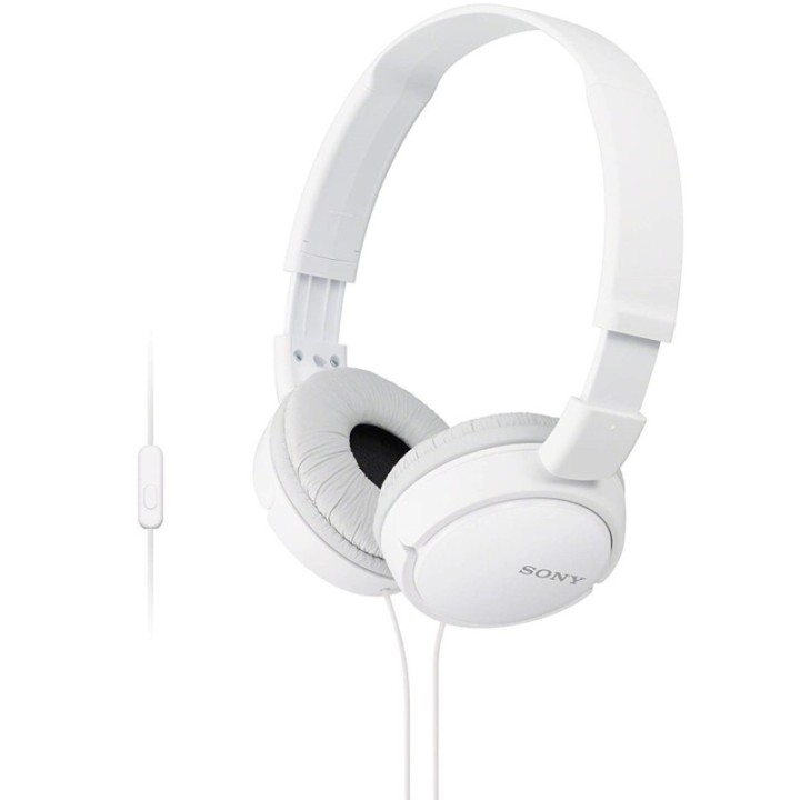 sony auriculares sony mdrzx110apw   blanco   pleglable   microfono