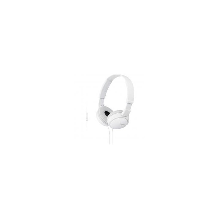 sony auriculares sony mdrzx110apw   blanco   pleglable   microfono