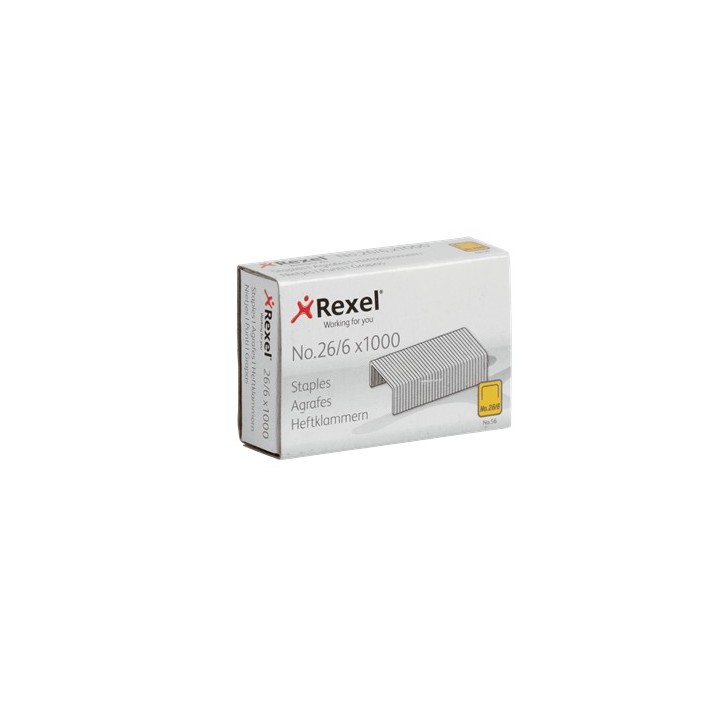 caja 1000 grapas rexel no56 26/6