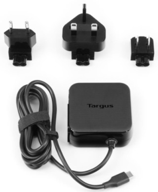 cargador adaptador universal targus 45w tipo c negro