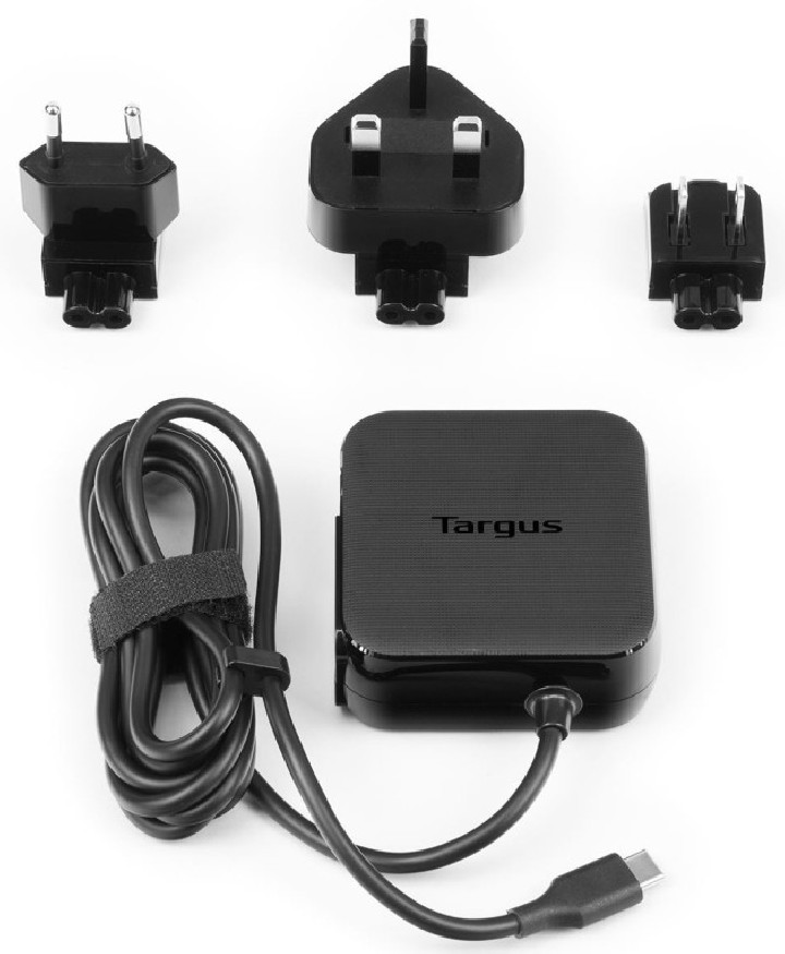 cargador adaptador universal targus 45w tipo c negro
