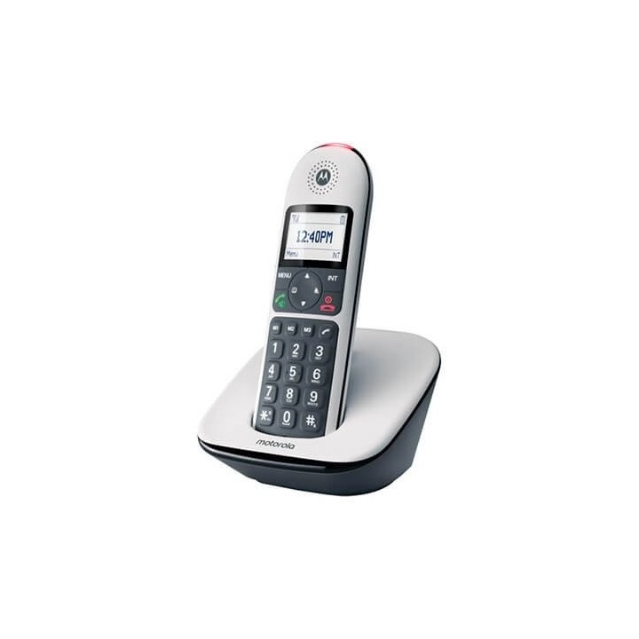 motorola telefono inalambrico dect digital motorola cd5001 blanco    pantalla retroiluminada    tecl