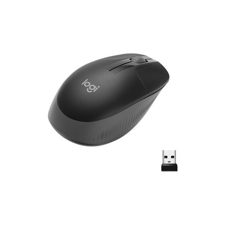 raton logitech m190 inalambrico gris