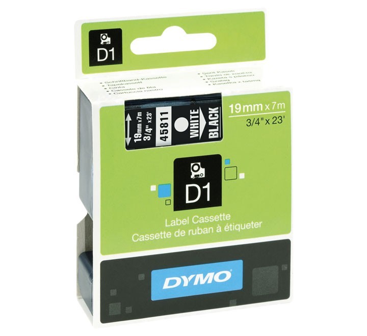 cinta dymo d1 19mmx7m bl/ng 45811