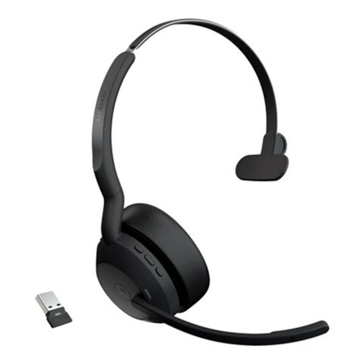 jabra auriculares jabra evolve2 55 ms mono inalambrico negro