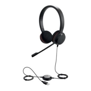 jabra auriculares jabra evolve 20 ms stereo negro