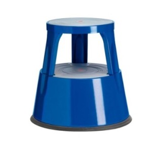 taburete 2 peldanos met. a series azul
